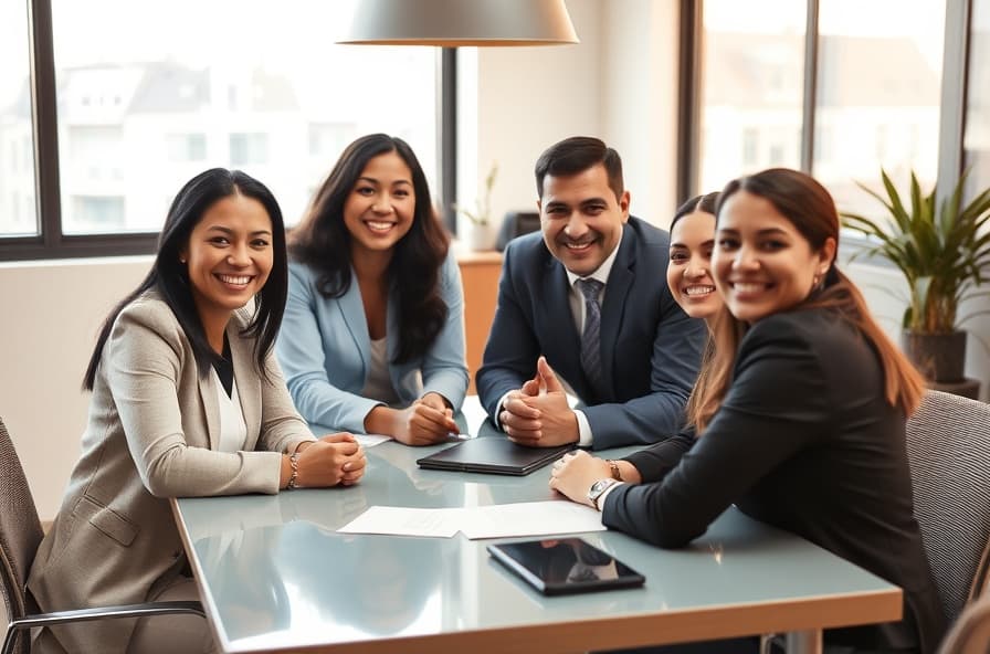Specialist working with a client