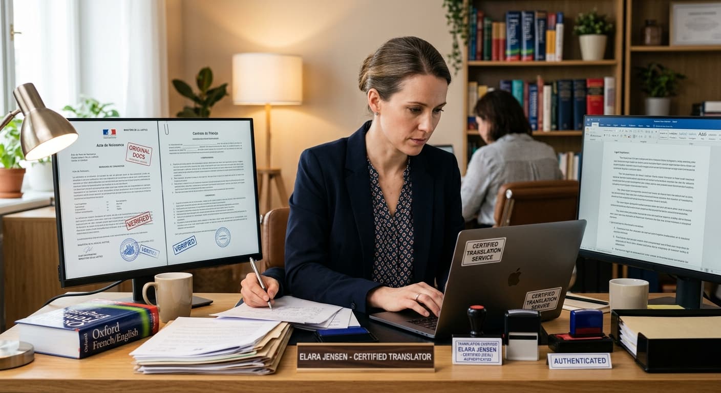 Certified document translation services